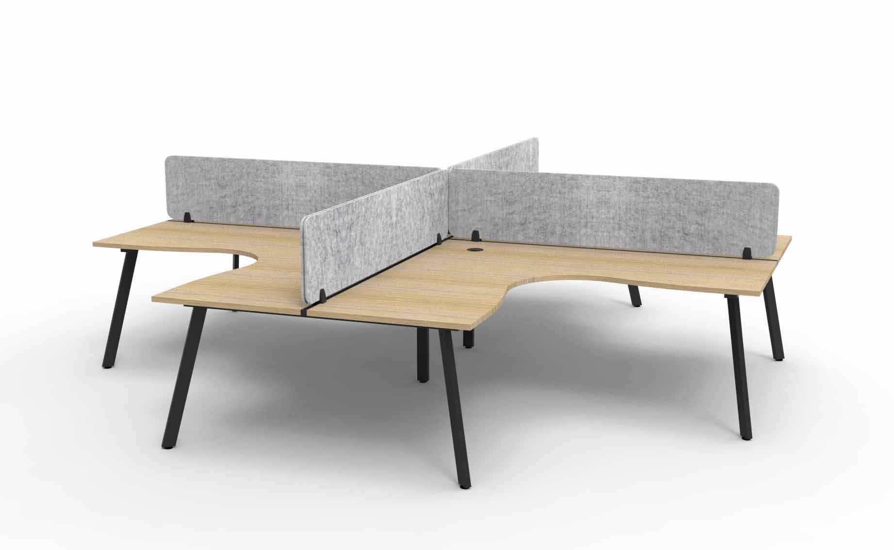 Eternity 3 Person 120 Degree Workstation